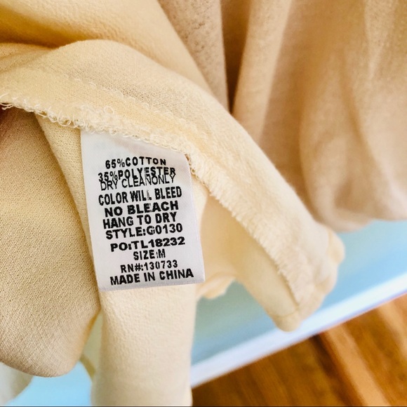 Umgee Sheer Cream Puff Sleeve Flowy Blouse - Picture 7 of 7